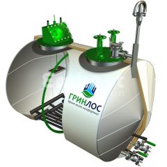 ГРИНЛОС Емкость стальная 10 м3 горизонтальная наземная с подогревом