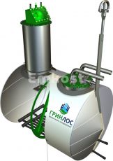 ГРИНЛОС Емкость стальная 10 м3 горизонтальная подземная с подогревом